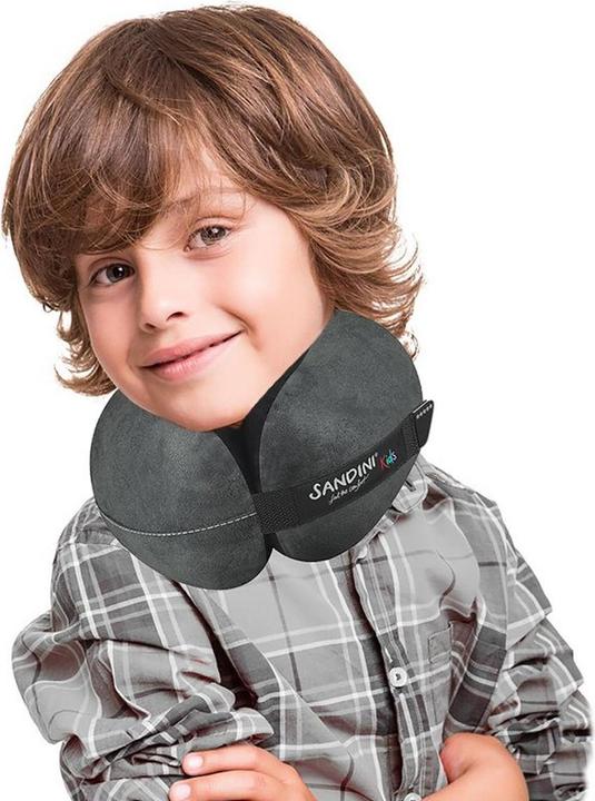 Image du produit Sandini TravelFix Kids, microfibre anthracite (Coussins de voyage)