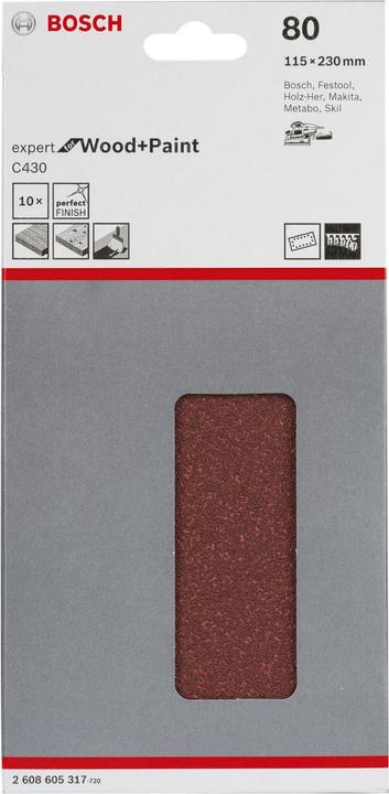 Produktbild Bosch Professional Zubehör Schleifblatt C430 (80)