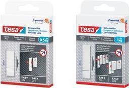 Image du produit tesa Powerstrips pour papier peint et plâtre, capacité de maintien de 0,5kg, 9x bandes adhésives double