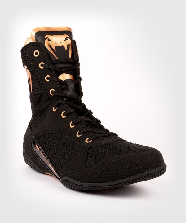 Actual product image Venum Elite Boxing Shoes – Black/Bronze - 42 (US 9) (42)