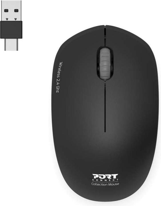Actual product image Port Designs 900540 Mouse Ambidextrous RF Wireless Optical 1600 DPI (Wireless)