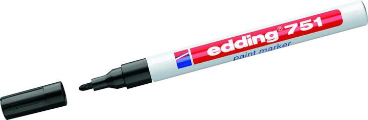 Produktbild Edding 751 Lackmarker (Schwarz, 2 mm, 1 x)