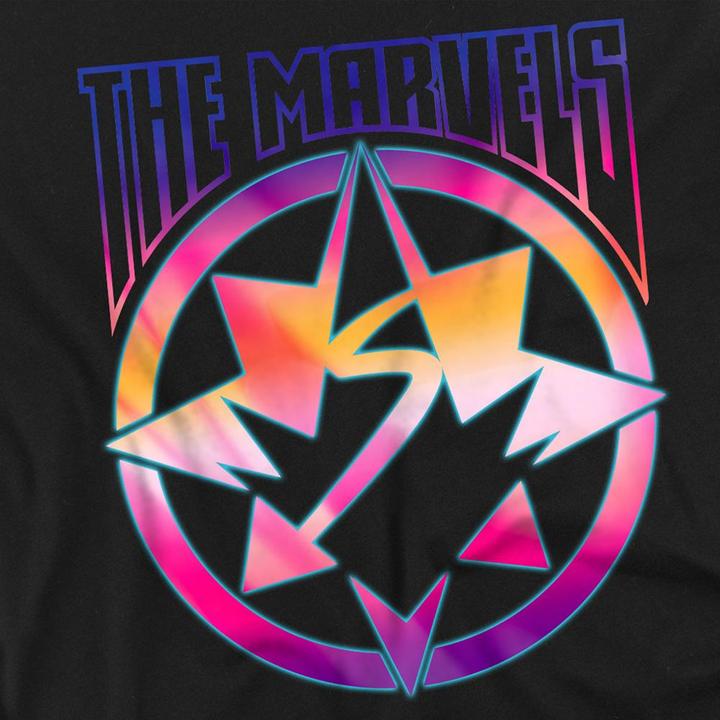 Actual product image The Marvels Unisex Adult Gradient Logo T-Shirt (M)