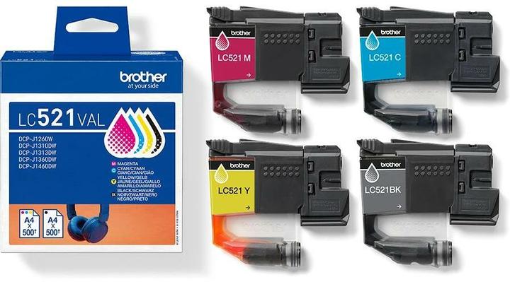 Productafbeelding Brother LC521VAL originele inktcartridge Value Pack (M, C, Y)