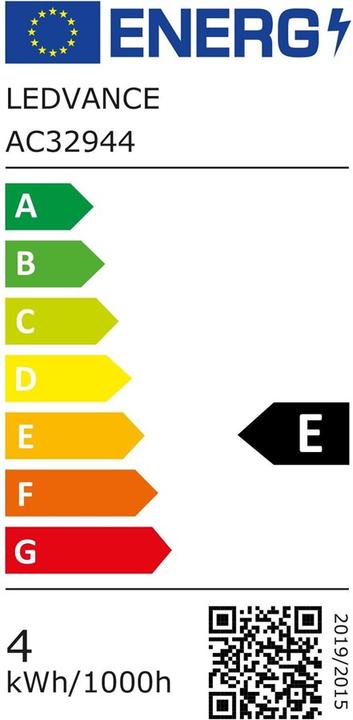 Energy Label Ledvance Smart Candle 40 (E14, 4 W, 470 lm, 1 x, E)