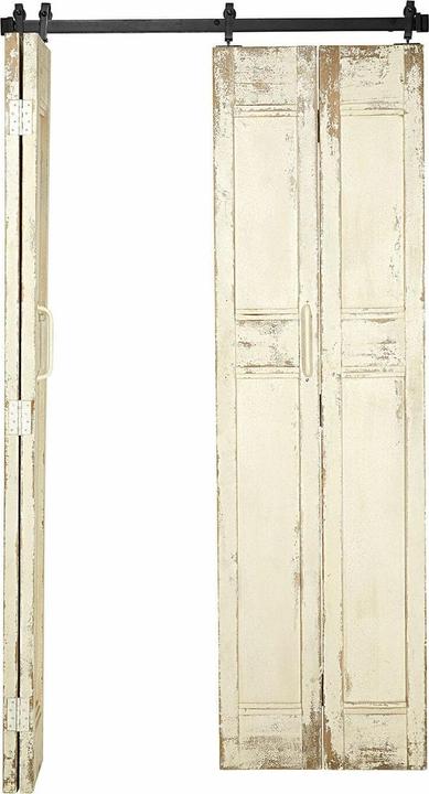 Immagine prodotto Loberon Porta scorrevole a libro Auberisse bianco antico/nero