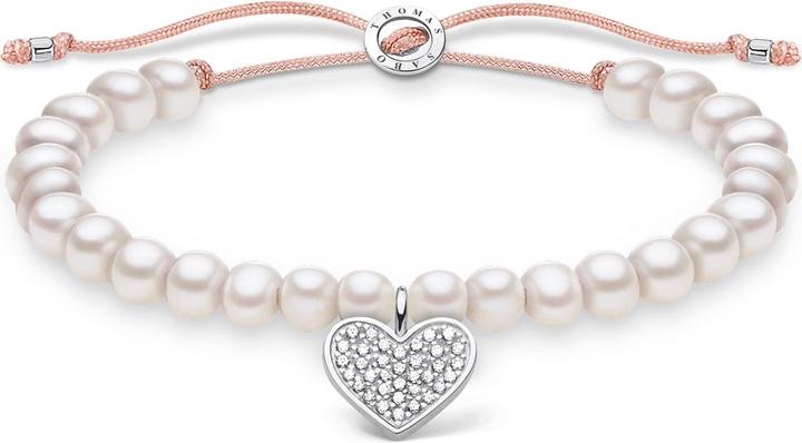 Thomas Sabo Armband (20 cm, Perlon/Nylon, 925er Silber)