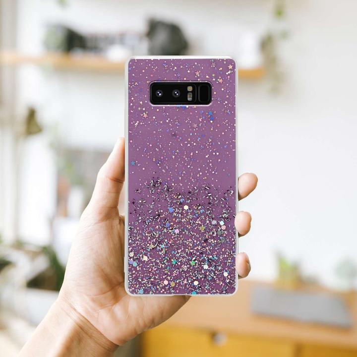 Actual product image Cadorabo TPU cover sparkling glitter (Samsung Galaxy Note 8)