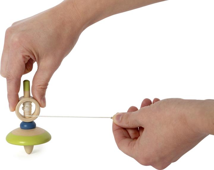 Immagine prodotto small foot Présentoir Toupie en bois avec ficelle