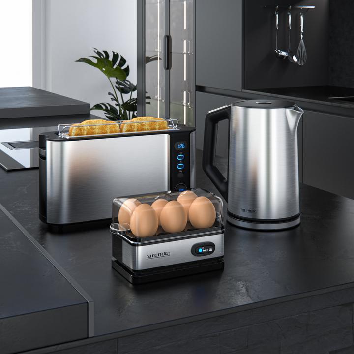 Immagine prodotto Arendo Set per la colazione, bollitore da 1,5 l con selezione della temperatura, tostapane a 2 fette e