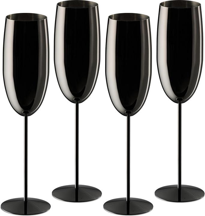 Immagine prodotto Relaxdays 4x bicchieri-da-champagne (25 cl, 4 Occhiali, Bicchieri da champagne)