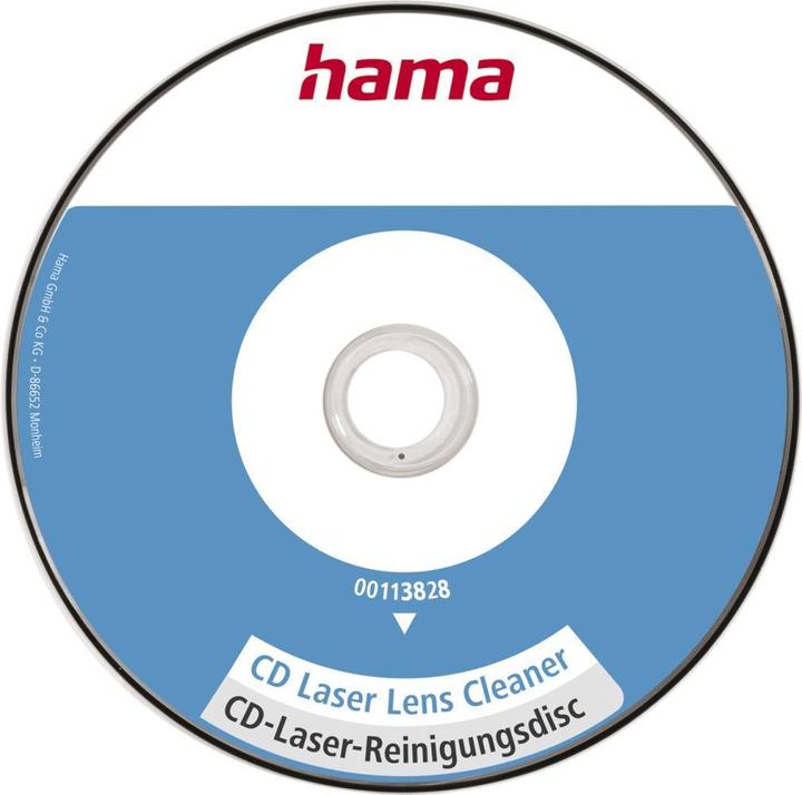 Immagine prodotto Hama Disco di pulizia laser CD, con liquido di pulizia, confezionato singolarmente (0 x)