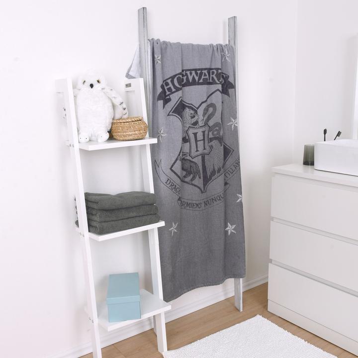 Immagine prodotto Herding Asciugamano in velluto Harry Potter grigio 70 x 140 cm (70 x 140 cm)