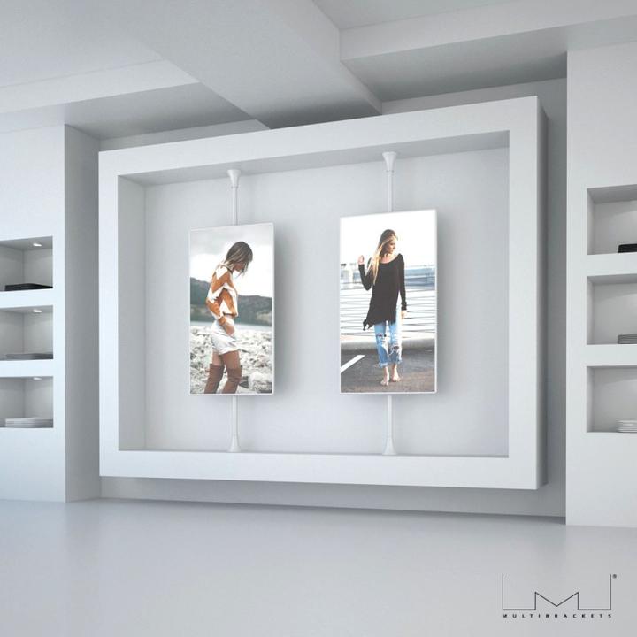 Actual product image Multibrackets HAGOR - Mounting Kit (Floor to Ceiling Mount) for LCD Display - Chrome - B (65", 30 kg)