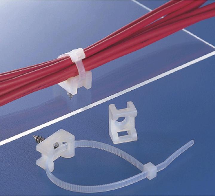 Actual product image HellermannTyton Mounting base (Fixing loops, 19 mm, 100 pcs.)