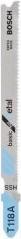 Image du produit Bosch Professional Zubehör Lame de scie sauteuse T 118 A Basic for Metal, pack de 100