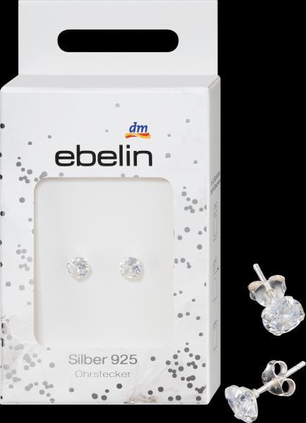 Produktbild dm ebelin Ohrstecker Strassstein 925 Silber
