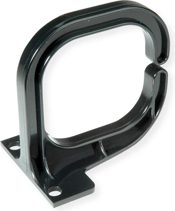 Value Occhiello per cavi, 80×80 mm, plastica, nero (Cavi antenna)
