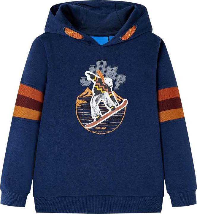 VidaXL Kinder-Kapuzenpullover Marineblau 92,Material: 92 (92)