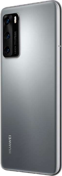 Actual product image Huawei P40 (128 GB, Silver Frost, 6.10", Hybrid Dual SIM + eSIM, 50 Mpx, 5G)