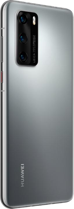 Actual product image Huawei P40 (128 GB, Silver Frost, 6.10", Hybrid Dual SIM + eSIM, 50 Mpx, 5G)