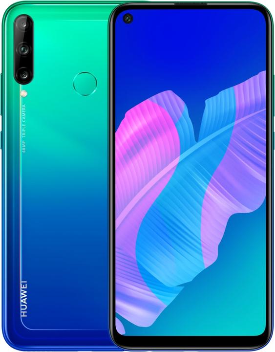 Huawei P40 Lite E (64 GB, Aurora Blue, 6.39", Hybrid Dual SIM, 48 Mpx, 4G)