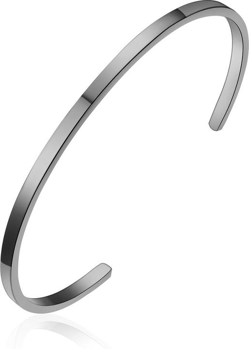 True Rebels Herren Armband Edelstahl - 37334 (21 cm, Edelstahl)