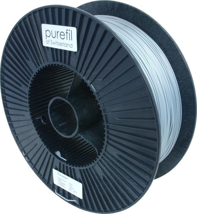 Productafbeelding Purefil FIlament (PLA, 1.75 mm, 2500 g, Zilver)