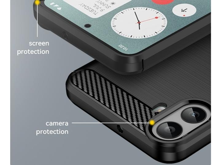 Actual product image Screenguard Carbon Brushed Soft TPU (Nothing CMF Phone 1)