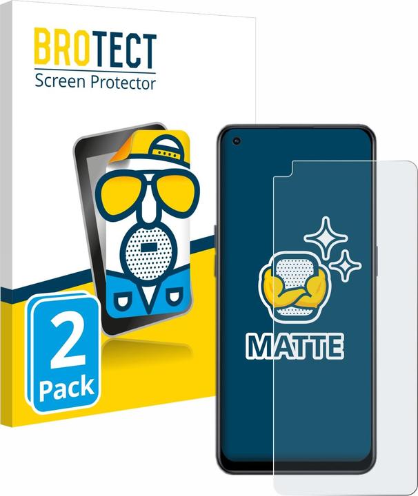 Productafbeelding BROTECT Antireflecterende schermbeschermer mat (2 Stuk, Oppo Reno 8 Lite)