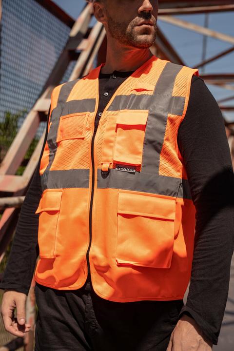 Actual product image Korntex Executive Mesh Multifunctional Warning Vest (M)