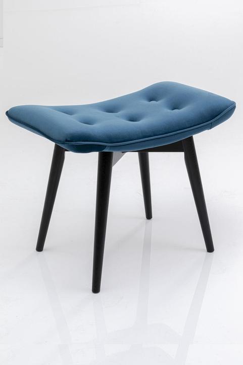 Image du produit Kare Design Tabouret Black Vicky Velvet Petrol 46x59cm (59 cm)