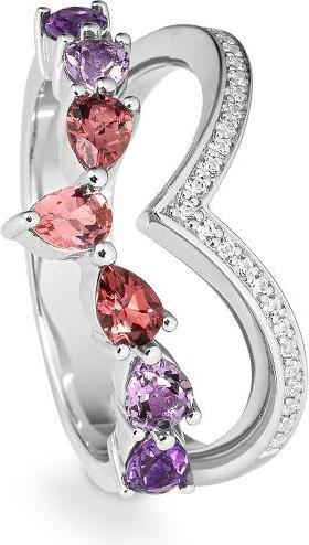 Produktbild Breuning RING - E.ROSA TURMALIN/Brill. 0,138 Ct. H/si (62, 585/14 K Gold)