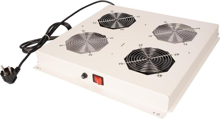 Productafbeelding Roline 19-inch roof vent unit 2 fans ON/OFF grey