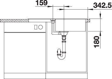 Actual product image Blanco Favum XL 6 S (Top-mounted sink, 86 cm, 43.50 cm)