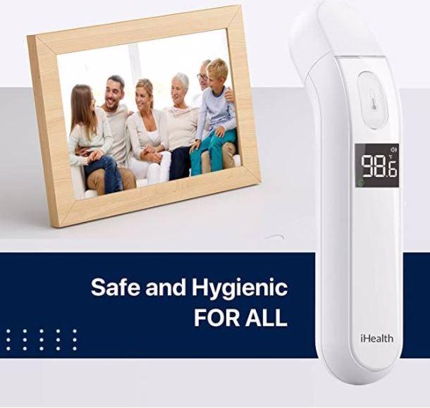 Actual product image iHealth Contactless infrared thermometer (Forehead, Non-contact)