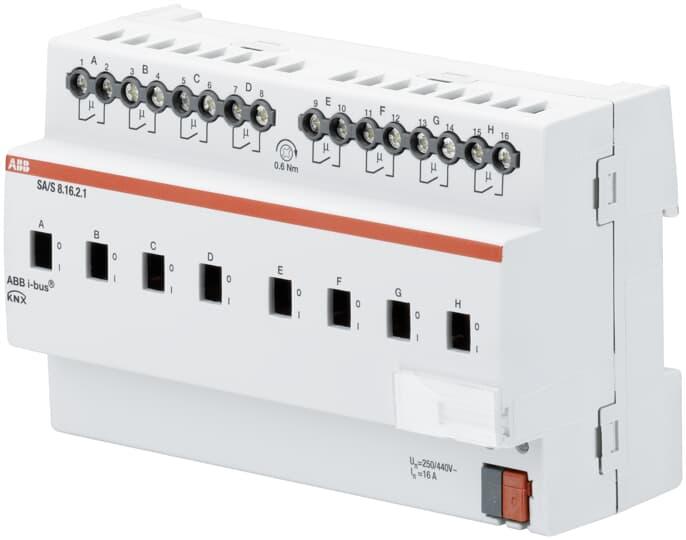 Actual product image ABB 2CDG110161R0011 SA/S8.16.2.1 Switch actuator, 8gang, 16A (Switch actuator)