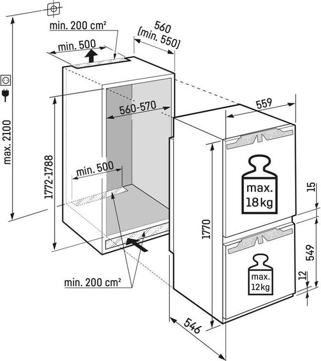Immagine prodotto Liebherr ICBbi5122-22 Plus BioFresh SmartFrost (255 l)