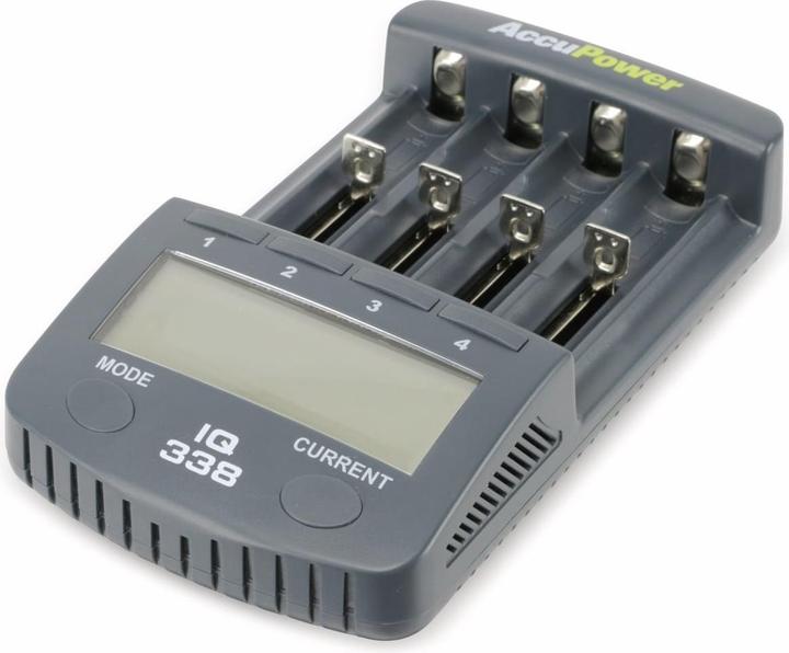 Produktbild AccuPower Rundzellen-Ladegerät NiCd, NiM (14500, 18650, AA, CR123A, Ladegerät inkl. Akku)