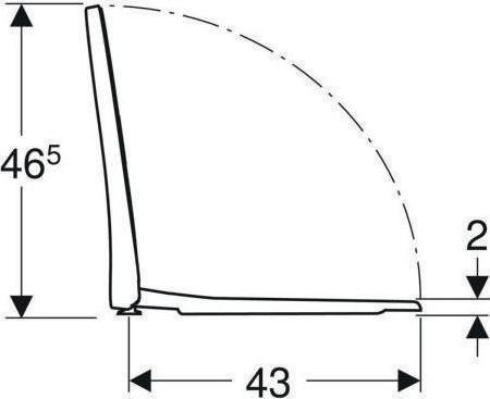 Actual product image Geberit WC seat iCon