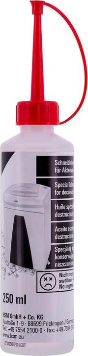 Produktbild HSM Schneidwellen-Spezialöl (Partikelschnitt)