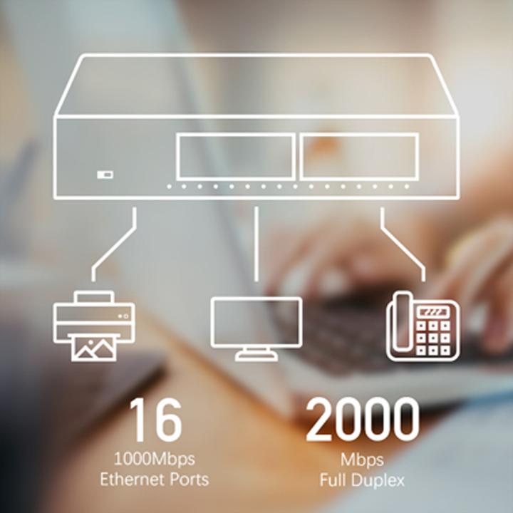 Immagine prodotto Cudy Switch di rete GS1016 Gigabit Ethernet (10/100/1000) Nero (16 Porti)