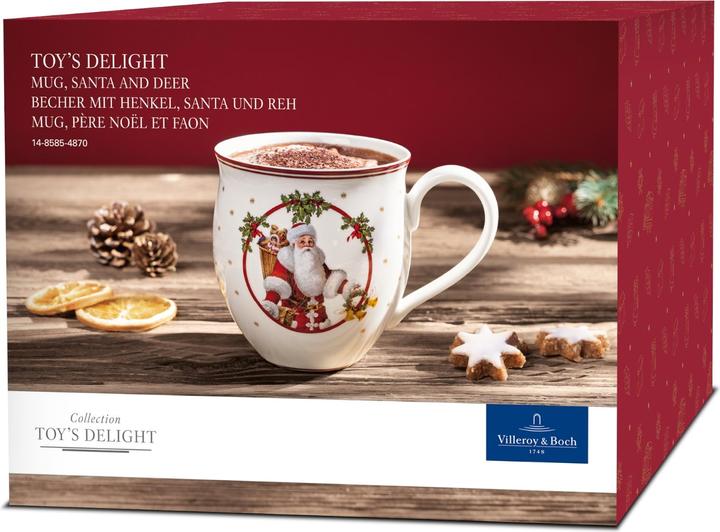 Produktbild Villeroy & Boch Becher mit Henkel, Santa und Reh Toy's Delight (390 ml, 1 x)