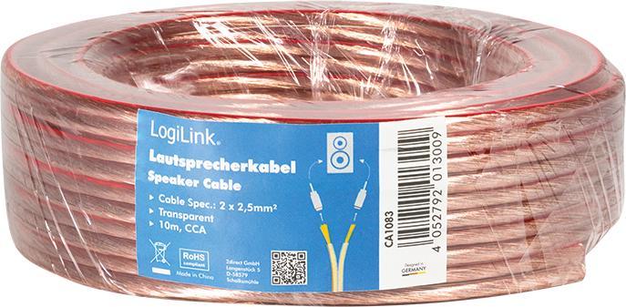 Produktbild LogiLink CA Lautsprecherkabel (10 m, 2.50 mm²)