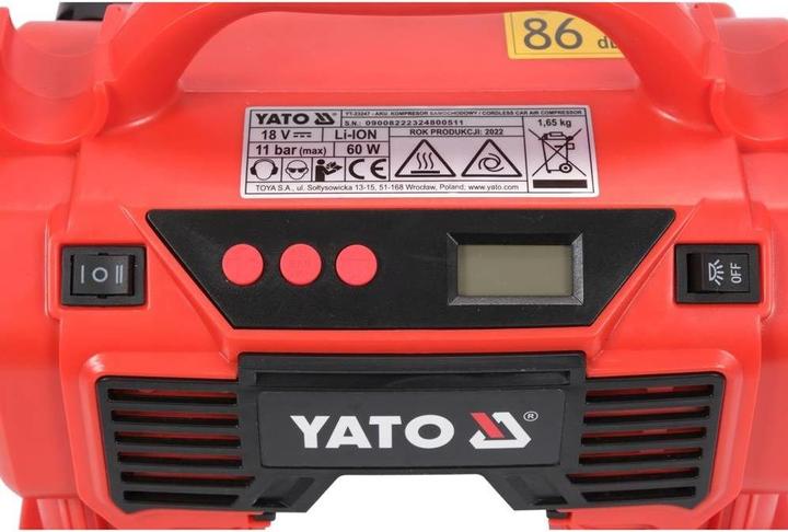 Image du produit Yato COMPRESSEUR 18V 11 BAR 21 l/min BEZ AKUMULATORA I ŁADOWARKI