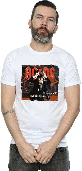 Actual product image AC/DC Mens Live At River Plate Columbia Records T-Shirt (L)
