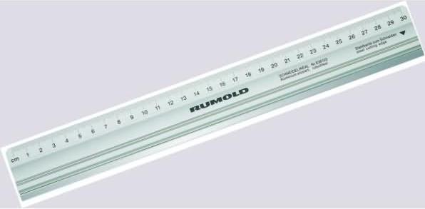 Produktbild Rumold Schneidelineal 30 cm Stahlkante rutschfest (30 cm)