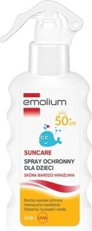 Immagine prodotto Emolium Spray solare protettivo per bambini con pelle molto sensibile Spf 50 - 175 Ml (Spray solare, SPF 50+, 175 ml)