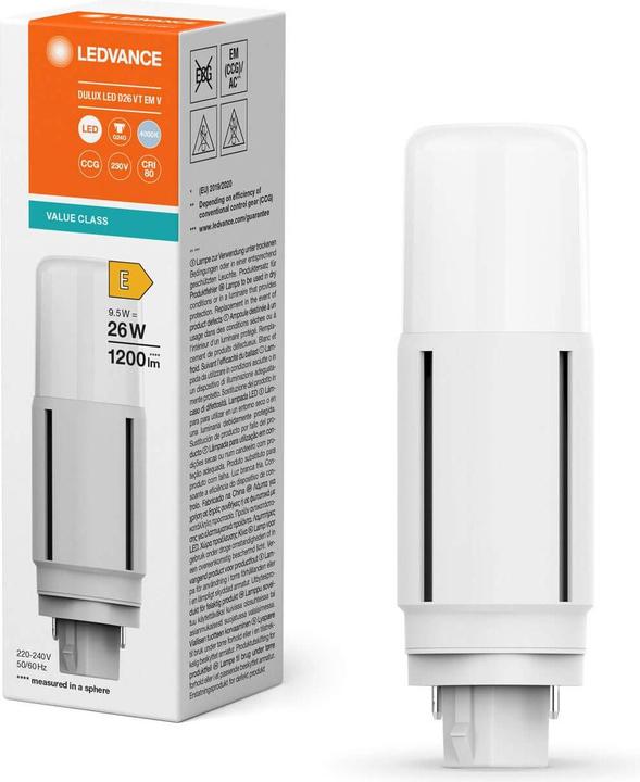 Actual product image Ledvance LED compact lamp (G24d, 9.50 W, 1200 lm, 1 x, E)