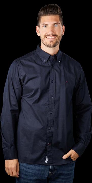 Produktbild Tommy Hilfiger Core Flex Poplin Shirt Regular Fit Desert Sky (S)